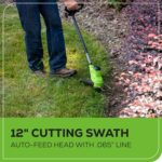 Greenworks 48V (24V x 2) 20" Brushless Cordless Lawn Mower + 12" String Trimmer + 320 CFM Leaf Blower Combo Kit with (2) 4.0Ah Batteries & Dual Port Fast Charger - Image 8