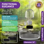Brook Glass Pet Fountain (90oz/2.7L) – Cat & Dog Water Fountain – Glass Cat Fountain & Automatic Water Dispenser for Drinking - Image 6