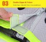 SGODA Dog Cooling Vest Harness Cooler Jacket Grey Green Large - Image 4