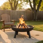 Sunnydaze Cast Iron Heavy Duty Fire Pit for Outside - Wood Burning Outdoor Fire Pit Bowl with Handles for Patio, Backyard, Camping - 34" - Gray - Image 8