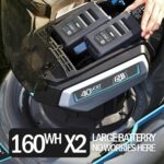 RB 80V Battery Power Lawn Mower 18” Cordless 7 Cutting Heights Adjustable Lawnmower Brushless Motor Low Noise 4 in 1 Push Mower with Fast Charger and 2 x40V 4.0AH Battery - Image 5
