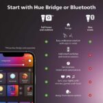 Philips Hue Signe Smart Color Changing Floor Lamp, Black, White and Color Ambiance, Pack of 1, Control with Hue App, LED Floor Lamp Compatible with Alexa, Google Assistant, and Apple Homekit - Image 3