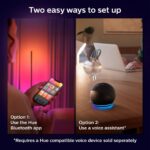 Philips Hue Signe Smart Color Changing Floor Lamp, Black, White and Color Ambiance, Pack of 1, Control with Hue App, LED Floor Lamp Compatible with Alexa, Google Assistant, and Apple Homekit - Image 5