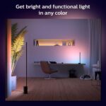 Philips Hue Signe Smart Color Changing Floor Lamp, Black, White and Color Ambiance, Pack of 1, Control with Hue App, LED Floor Lamp Compatible with Alexa, Google Assistant, and Apple Homekit - Image 6
