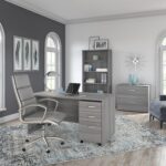 Bush Business Furniture 60W x 30D Office Desk with Mobile File Cabinet, Computer Table and Drawers for Home or Professional Workspace, Studio C Collection, Platinum Gray - Image 10