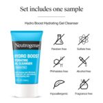 Neutrogena Hydro Boost Hydrating Gel Cream Face Moisturizer for Sensitive Skin 1.7 fl oz plus Hydrating Gel Cleanser 0.5 fl oz Alcohol and Fragrance Free Hyaluronic Acid Daily Hydration Routine - Image 7