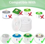 8 Pack Cat Water Fountain Replacement Filters Fit for 3L Flower Water Dispenser Automatic Pet Dog Cat Fountain Filter - Image 3