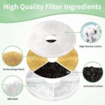 8 Pack Cat Water Fountain Replacement Filters Fit for 3L Flower Water Dispenser Automatic Pet Dog Cat Fountain Filter - Image 5