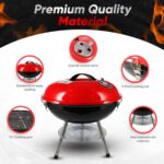 Gas One – 14-inch Portable Barbecue Grill with 3-Point Locking Lid for Heat Preservation – Dual Venting System – Small Charcoal Grill for Backyard, Camping, Boat - Image 5