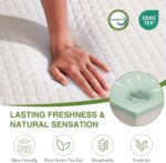 EGOHOME 12 Inch Queen Mattress, Memory Foam Mattress in a Box with Cooling Green Tea Gel, Relieve Pressure with Medium Firm Support, CertiPUR-US Certified, 80''L x 60''W, White - Image 6
