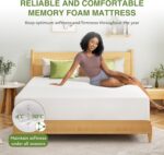 EGOHOME 12 Inch Queen Mattress, Memory Foam Mattress in a Box with Cooling Green Tea Gel, Relieve Pressure with Medium Firm Support, CertiPUR-US Certified, 80''L x 60''W, White - Image 7