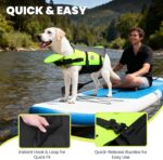 VIVAGLORY Front Float Dog Life Vest, Dog Life Jacket for Swimming & Boating, Swimming Vest with Chin Float & Handle, Ripstop & Buoyancy for Puppy Doggy, S, Bright Yellow - Image 5