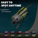 VIVAGLORY Front Float Dog Life Vest, Dog Life Jacket for Swimming & Boating, Swimming Vest with Chin Float & Handle, Ripstop & Buoyancy for Puppy Doggy, S, Bright Yellow - Image 6