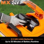 LawnMaster CLMF4815E 48V MAX 15-inch Brushless Cordless Lawn Mower with 2X24V MAX 4.0Ah Battery and a Dual Charger - Image 3