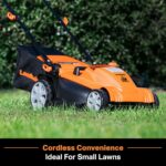 LawnMaster CLMF4815E 48V MAX 15-inch Brushless Cordless Lawn Mower with 2X24V MAX 4.0Ah Battery and a Dual Charger - Image 7