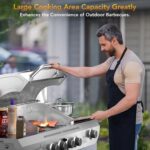 Electactic G41 Pro BBQ Grill,Heavy-Duty Stainless Steel Gas Grill, 4 Burner Gas Grill with Side Burner,42000 BTU Propane Grill for Outdoor Cooking,Barbecue,Garden and Patio Backyard - Image 8