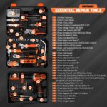 255-Piece Tool Set - Tool Kit with 12V Cordless Drill Driver, Toolbox Storage Case with Drawer, General Household Drill Set for DIY Projects, Home Repairs, Handyman - Image 3