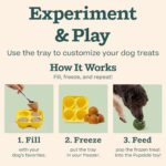 WOOF Starter Pack - Interactive Dog Ball Toy for Boredom - Dog Treat Molds Silicone - Chicken-Flavored Healthy Treats for Dogs - Pupsicle Doggy Enrichment Toy - for Small Pups - 10-25 lbs - Image 7