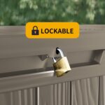 Outdoor Storage Box Waterproof, 320 Gallon Lockable Resin Deck Box, Patio Storage Bin for Pool Accessories Cushion Furniture, Garden Tools, UV-Resistant Outside Delivery Grey - Image 6