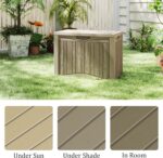 Outdoor Storage Box Waterproof, 320 Gallon Lockable Resin Deck Box, Patio Storage Bin for Pool Accessories Cushion Furniture, Garden Tools, UV-Resistant Outside Delivery Grey - Image 10