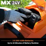 LawnMaster CLMF4817E 48V MAX Brushless Mower with 2X24V MAX 4.0Ah Battery and a Dual Charger - Image 4