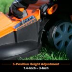 LawnMaster CLMF4817E 48V MAX Brushless Mower with 2X24V MAX 4.0Ah Battery and a Dual Charger - Image 6