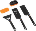Utheer Reversible Cast Iron Griddle with 5-Piece Silicone Tool Kit, 19.5" x 10.5" Ceramic Nonstick Grill Pan for Gas Grill, Charcoal, Oven, BBQ, Stovetop, Pancakes, Burgers - Image 6