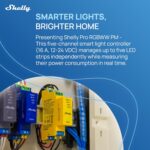 Shelly Pro RGBWW PM | Wi-Fi & LAN Smart Remote Control for RGBW Led Strips with Power Metering | Home Automation | No Hub | Compatible with Alexa & Google Home | iOS Android App | Dimming Control - Image 4