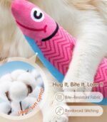 PetBusy Cat Toys with[5000mg A+Natural Catnip &Silvervine] [Baby Grade] Interactive Soft Chew Kicker Cat Toys for Indoor Cats & Kittens, [Crinkle &Bell] Fish Sound Toy, Drives Bored Cat Crazy with Fun - Image 7