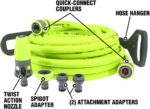 Flexzilla HFZG12050QN Garden Hose Kit with Quick Connect Attachments | Lightweight Coils Easily | Quick Connect Couplers | Won't Kink Under Pressure - Image 4