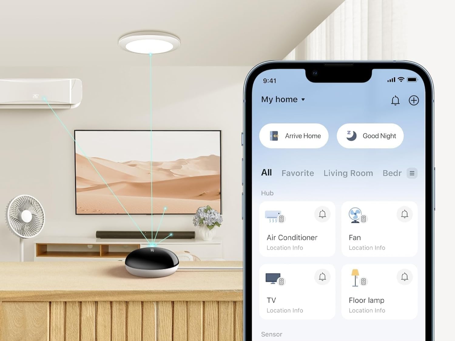 Tapo Smart IR & IoT Hub with Chime - Universal Remote for TVs, ACS, & 18+ Device Types, Matter-Certified, Supports 8,000+ Infrared Brands, Voice & App Control, Custom Schedules & Automations, H110 - Image 11