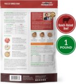 ULTIMATE PET NUTRITION Nutra Complete, 100% Freeze Dried Raw Veterinarian Formulated Dog Food with Antioxidants Prebiotics and Amino Acids (1 Pound, Beef) - Image 8