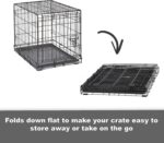 Midwest Homes for Pets 48-Inch New World Crate for Extra-Large Breeds, 90-110 lbs, Single Door Folding Dog Crate, Leak-Proof Tray & Secure Latch, Portable, Durable & Easy to Assemble - Image 7