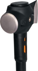 Fiskars Pro IsoCore Splitting Maul and Stainless Steel Axe, Wood Splitting Maul, IsoCore Shock Reduction & Forged Steel Head, 6 lb, 36”, Black/Orange - Image 6