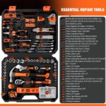 248-Piece Tool Set - General Household Hand Tool Kit with Plastic Toolbox Storage Case for Men, Home Repair, DIY Projects - Image 3