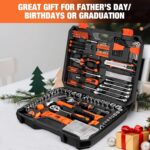 248-Piece Tool Set - General Household Hand Tool Kit with Plastic Toolbox Storage Case for Men, Home Repair, DIY Projects - Image 9
