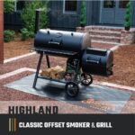 Oklahoma Joe's Highland Offset Charcoal Smoker and Grill with 900 sq. in. Cooking Area in Black - Image 3