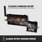 Oklahoma Joe's Highland Offset Charcoal Smoker and Grill with 900 sq. in. Cooking Area in Black - Image 5