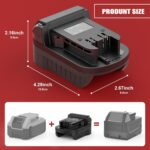 aikeec Battery Adapter Compatible with De-Walt to Compatible with Milwaukee,18 20V Lithium Battery Converter for 18 V Cordless Power Tool (Tool only) - Image 3