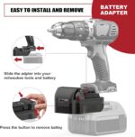 aikeec Battery Adapter Compatible with De-Walt to Compatible with Milwaukee,18 20V Lithium Battery Converter for 18 V Cordless Power Tool (Tool only) - Image 4