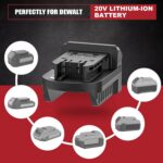 aikeec Battery Adapter Compatible with De-Walt to Compatible with Milwaukee,18 20V Lithium Battery Converter for 18 V Cordless Power Tool (Tool only) - Image 5