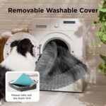 Bedsure ComfyFleece™ Orthopedic Dog Beds Large Sized Dog, Waterproof Memory Foam Pet Couch Sofa with Sides, Non-Slip Bottom and Egg-Crate Foam Large Pet Bed with Washable Corduroy Cover, Grey - Image 8