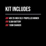 SKIL PWR CORE 40 Brushless 40V 20-Inch Self-Propelled Mower Kit, Includes 6.0Ah Battery and Auto PWR JUMP Charger - SM4910C-11 - Image 7