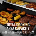 Royal Gourmet GA5401T 5-Burner BBQ Liquid Propane Gas Grill with Side Burner, Stainless Steel 61,000 BTU Output for Patio Garden Picnic Backyard Cooking, Silver - Image 5
