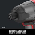CRAFTSMAN V20 MAX Cordless Drill Driver and Impact Driver Set, Power Tool Set with 2 Batteries and Charger, LED Work Light, 2 Bits, Bag (CMCK200C2) - Image 8