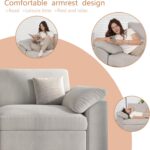 EASE MOOSE Extra Large U Shape Sectional Cloud Couch,Oversized Modular Sectional Cloud Couch,Comfty Deep Modular Sofa with Ottoman for Living RoomLight Gray - Image 8