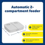 PetSafe Analog 2 Meal Programmable Pet Feeder, Automatic Dog and Cat Feeder - Dry or Semi-Moist Pet Food Dispenser, Slow Feed Portion Control (3 Cup/16 Ounce Total Capacity), Tamper-Resistant Design - Image 4