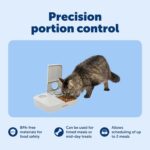 PetSafe Analog 2 Meal Programmable Pet Feeder, Automatic Dog and Cat Feeder - Dry or Semi-Moist Pet Food Dispenser, Slow Feed Portion Control (3 Cup/16 Ounce Total Capacity), Tamper-Resistant Design - Image 5