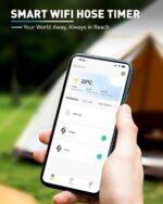 RAINPOINT WiFi Water Timer, Sprinkler Timer for Garden Hose, Smart Automatic Irrigation System with Brass Inlet for Yard, Lawn, APP Remote Control via 2.4Ghz WiFi and Bluetooth - Image 4