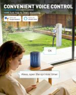 RAINPOINT WiFi Water Timer, Sprinkler Timer for Garden Hose, Smart Automatic Irrigation System with Brass Inlet for Yard, Lawn, APP Remote Control via 2.4Ghz WiFi and Bluetooth - Image 5